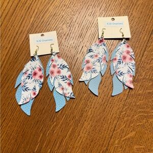 Floral Leaf Earrings